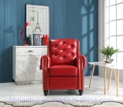Modern Hot Sale Leather Home Furniture Leisure Arm Sofa Living Room Chair