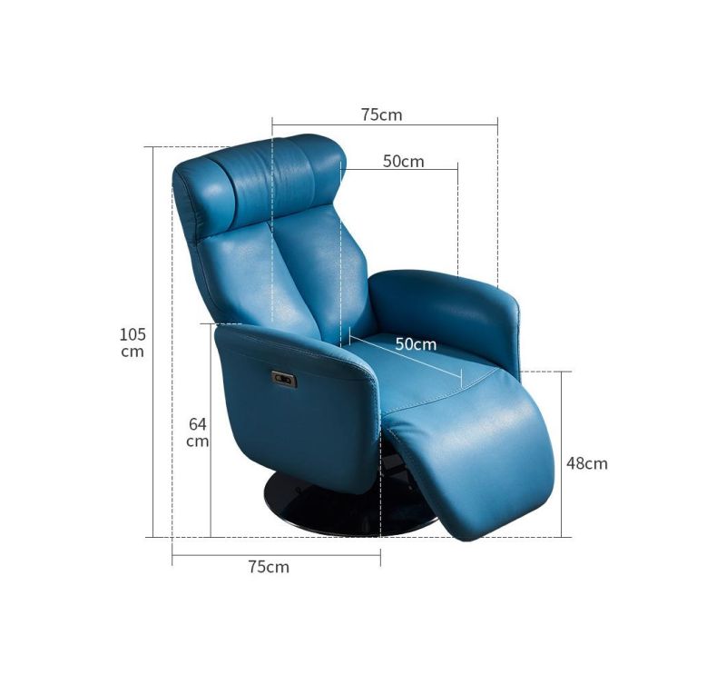 Heating Office Hotel Living Room Furniture Power Recliner Sofa