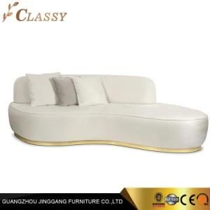 Stainless Steel Frame Living Room Sofa Hotel Use Sofa