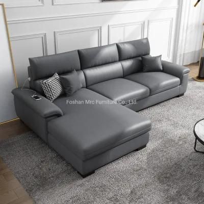 Modern European Style Living Room Furniture Leathaire Sofa