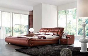 2014 Hot Selling Modern Soft Italian Leather Bed 680#