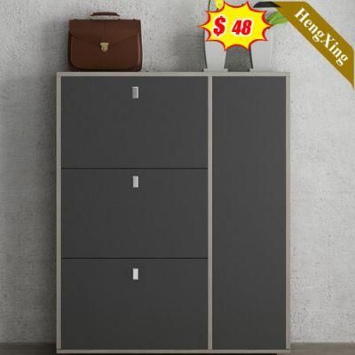 Popular Style Dark Grey Color Office China Wholesale Living Room Furniture Bedroom Storage Drawers Cabinet