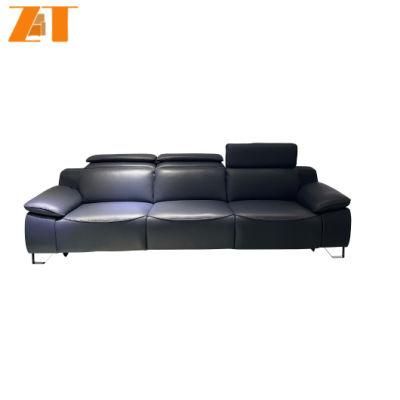 Modern Sectional Sofa European Style House Living Room Furniture 3 Seater Leather Sofa Made in China