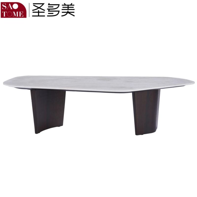 Modern Senior Living Room Furniture Marble Shaped Tea Table
