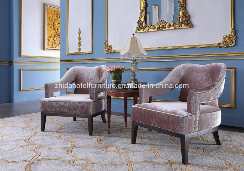 Commercial Used Wooden Restaurant Living Room Lobby Meeting Armrest Chairs