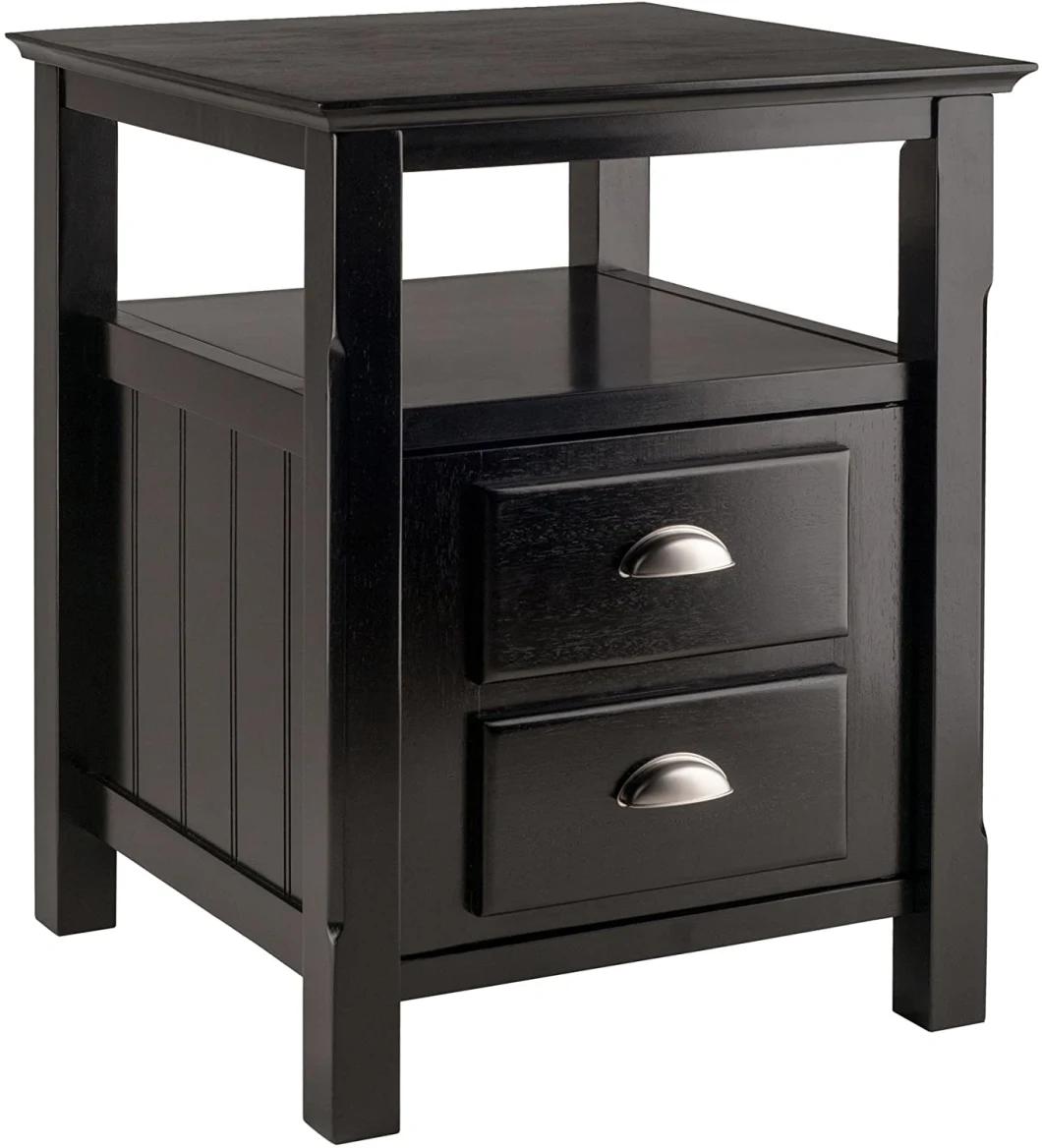 Factory Cheap Price Modern Wooden Side Table Tea Table for Living Room Round Tray Coffee Table with Solid Wood Leg