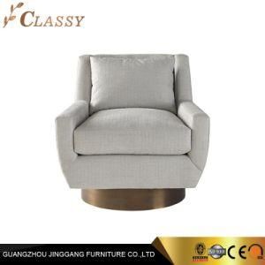 Modern Quality Modern Grey Fabric Armchair Leisure Chair for Hotel