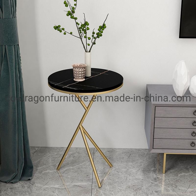 Luxury Fashion Home Furniture Steel Frame Side Table with Top