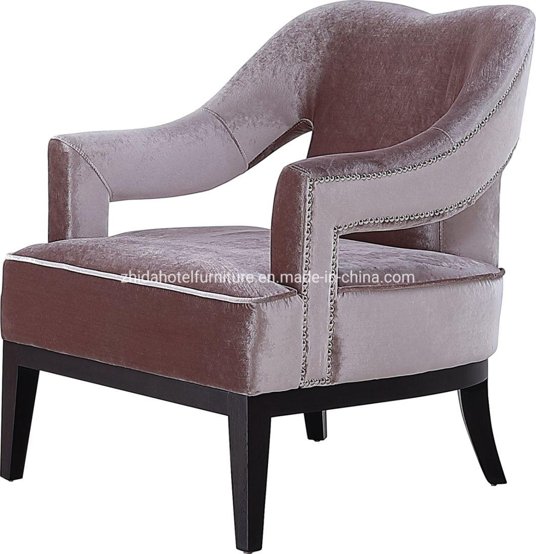 Commercial Used Wooden Restaurant Living Room Lobby Meeting Armrest Chairs