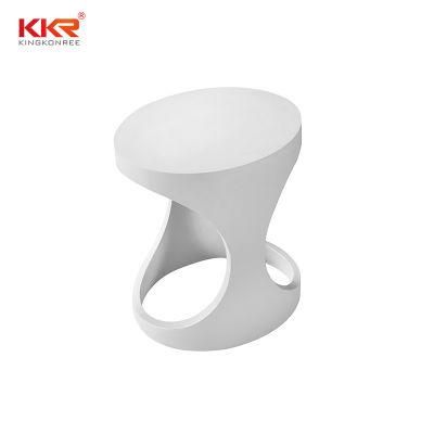 Bathroom Solid Surface Stone Stool White and Cute Shower Chair Online Selling