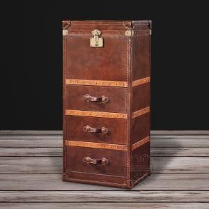 Vintage Leather Cabinet