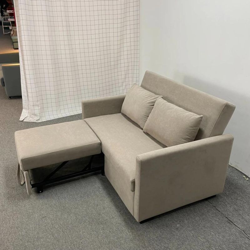 Simple Two-Seat Technology Cloth Sofa Bed Dual-Use Living Room