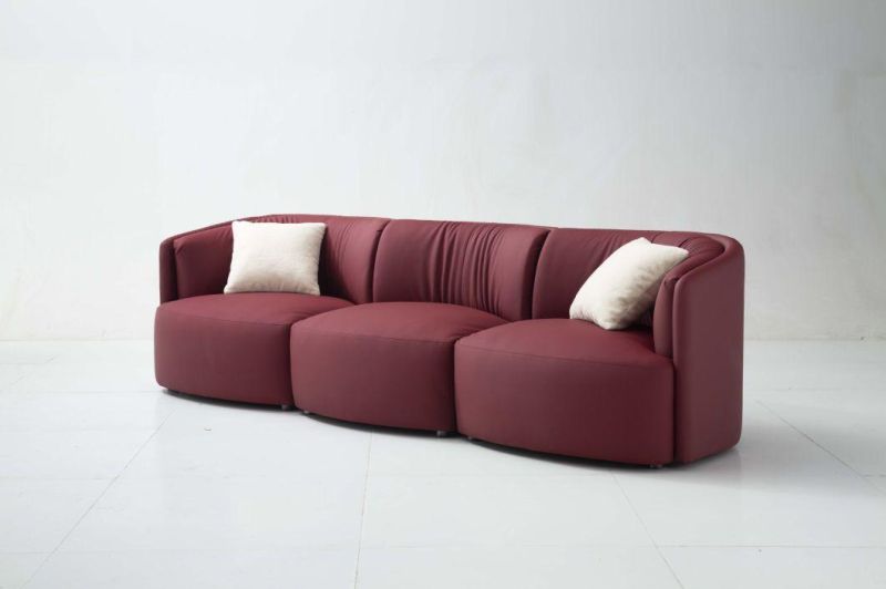 PV08 Latest Design Leather Corner Sofa, Italian Modern Design Living Set in Home and Hotel Furniture Customization