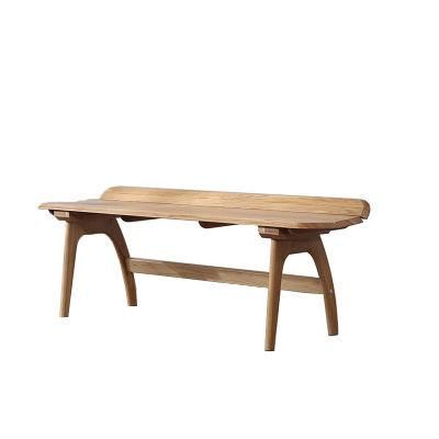 Nordic Oak Solid Wood Bench Dining Stool Bed End Stool 0114
