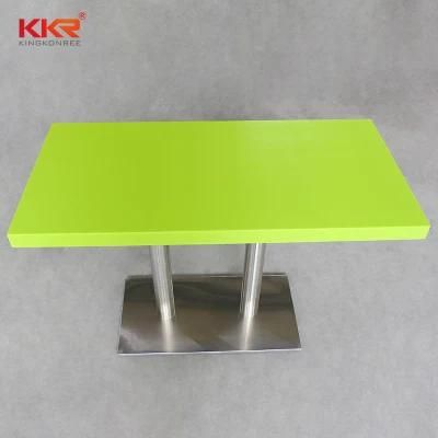 Garden Furniture Solid Surface Table Dining Chairs and 4 Person Green Tables