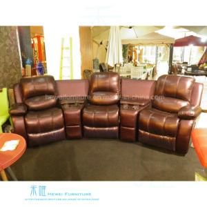 Modern Leather Recliner Sofa Set for Home Theater (DW-2372S)