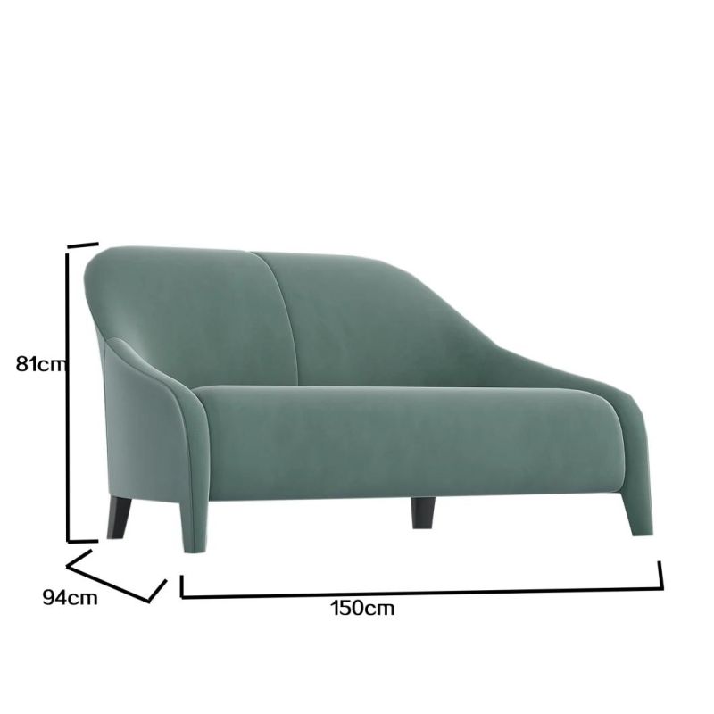 Popular Modern Home Furniture Nordic Hotel Living Room Leisure Fabric Armrest Sofa Chair