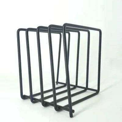 Black Electroplated Iron Art Vinyl Disc Rack Record Rack