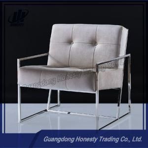 Gh-Kc0138 New Design Stainless Steel PU Chair with Cushion