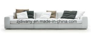 Modern White Leather 3 Seats Sofa Home Sofa Set (D-63-D)