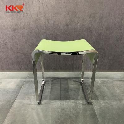 Bathroom Furniture Solid Surface Stool Shower Chair Fresh Green Stool