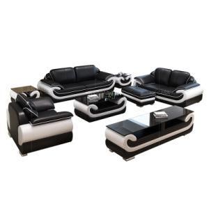 Design Modern Leather Sofa 1+2+3 Fabric Sofa Section