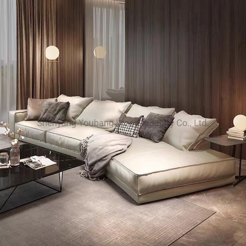 American Style Orange Living Room Furniture Fabric Sofa