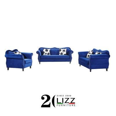 Latest Design European Home Furniture Fabric Classic Chesterfield Sofa Set