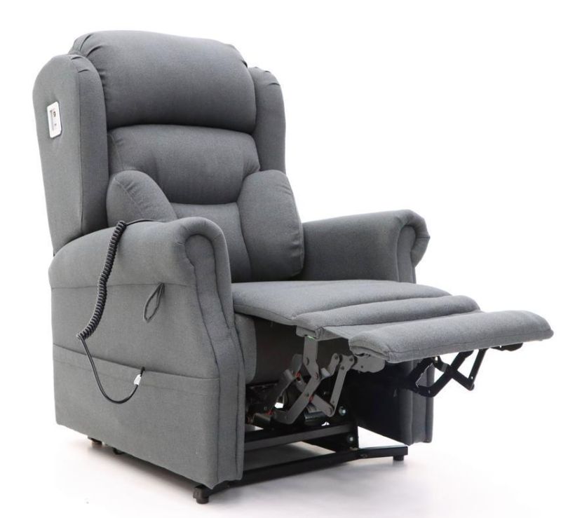 Jky Furniture Platform Best Selling Fabric Power Lift Chair with Power Head Rest and Lumbar Support, Tray Table and Reading Light