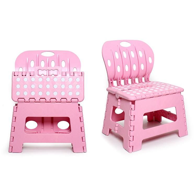 Crevice Plastic Folding Stool for Backrest