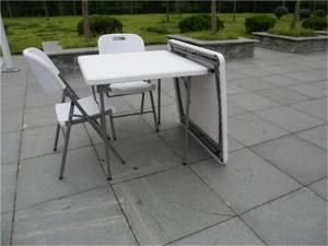 87cm Plastic Folding Quare Table for Weekend Picnic Use for Whole Sale