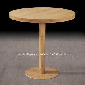 Wood Top Steel Base Coffee Table