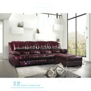 Modern Leather Recliner Sofa for Home Theater (DW-6012-1S)