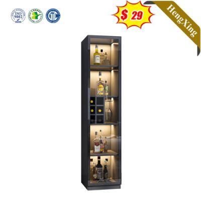 Cheap Simple Design Home Living Room Cabinet Wooden Storage Cabinets Glass Door Shelf