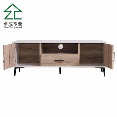 TV Cabinet Unit with Open Storage with Two Doors