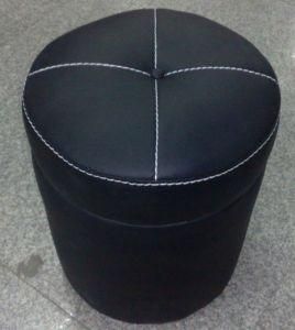 Branded Retail Store Round Shoe Fitting Chair with Cabinet