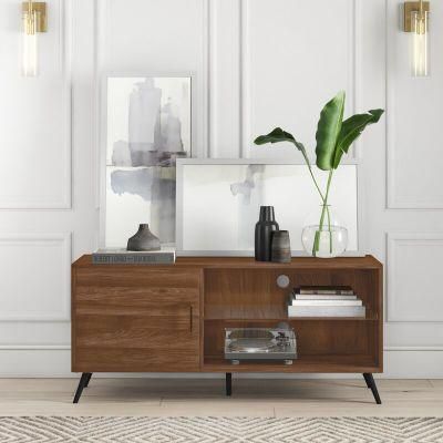 Living Room Furniture Acorn Wooden TV Stand with Glass Shelf for Tvs up to 58 Inches