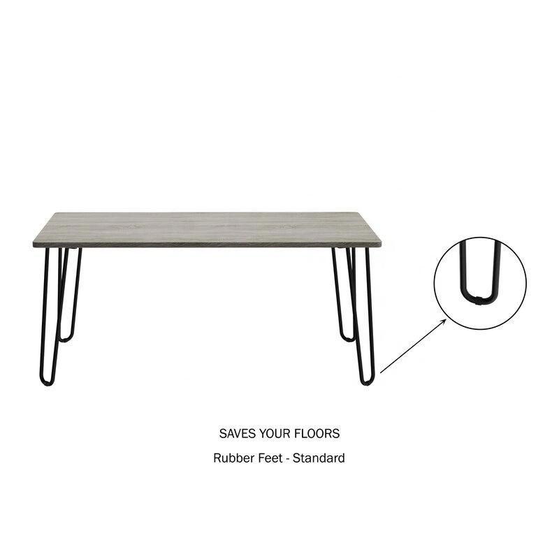 Living Room Furnitures Wood Steel Coffee Table