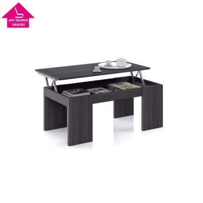 Lift up Top Coffee Table Desk with Storage Shelf Factory Price