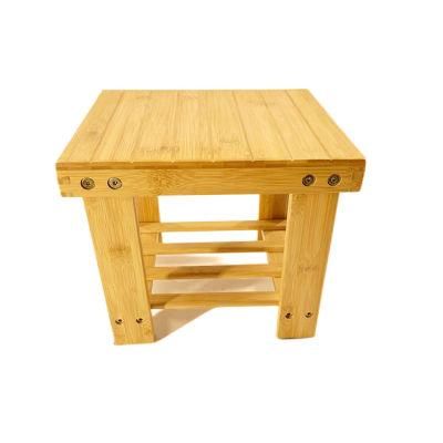 S Size Bamboo Bathroom Stool