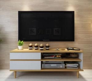 Hot Selling Oak Leg 2 Layers Panel Cabinet Home Furniture TV Stand for Living Room Furniture