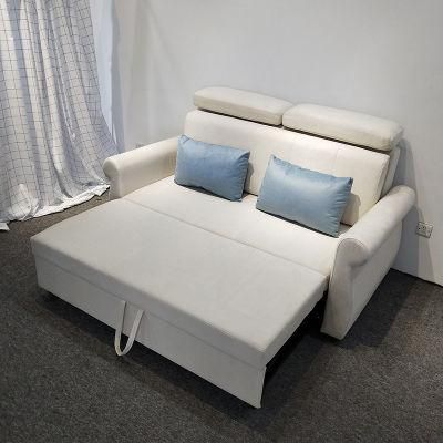 Dual-Use Small Apartment Living Room Multi-Functional Technology Cloth Sofa Bed