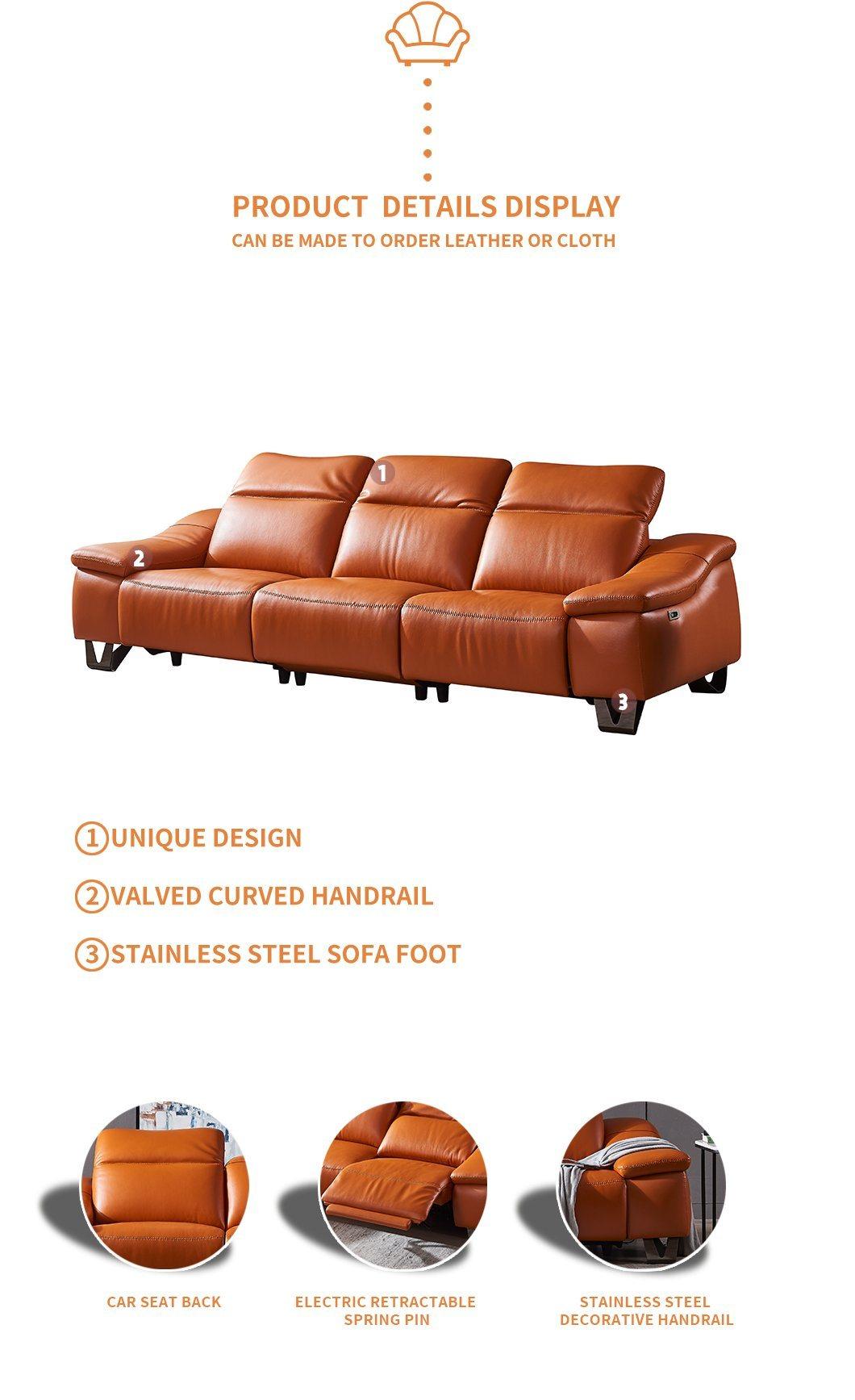 Simple PVC Functional Sofa Electric Multi-Functional First Class Sofa Bed Down Small Modular Sofa