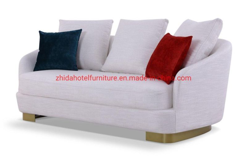 Contemporary Style Living Room Furniture Leather Fabric Home Furniture Sofa