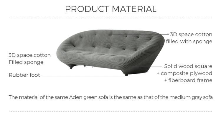 Fabric Hotel Modern Home Furniture European Style Sofa with High Quality Tbs021