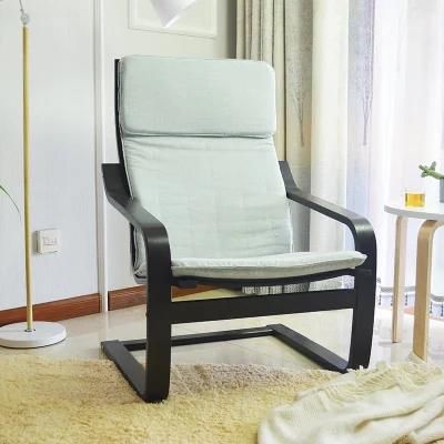 Sofa, Birchwoodlayer Adjustable Rocking Lounge Arm Chair with Fabric Cushion Brown Color,