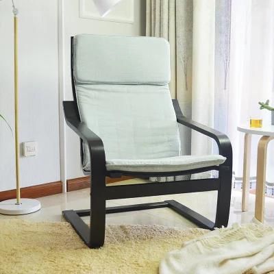 Sofa, Birchwoodlayer Adjustable Rocking Lounge Arm Chair with Fabric Cushion Brown Color,