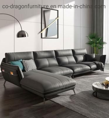 Modern Leather Sofa Set with L Shape for Livingroom Furniture