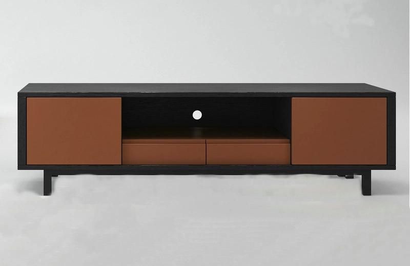 China Fty Made Living Room Furniture Modern Wooden Entertainment Unit TV Stand