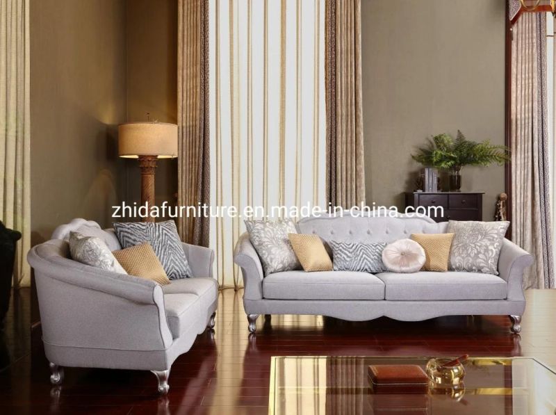 Italy Casa Antique Style Classical Home Furniture Fabric Sofa